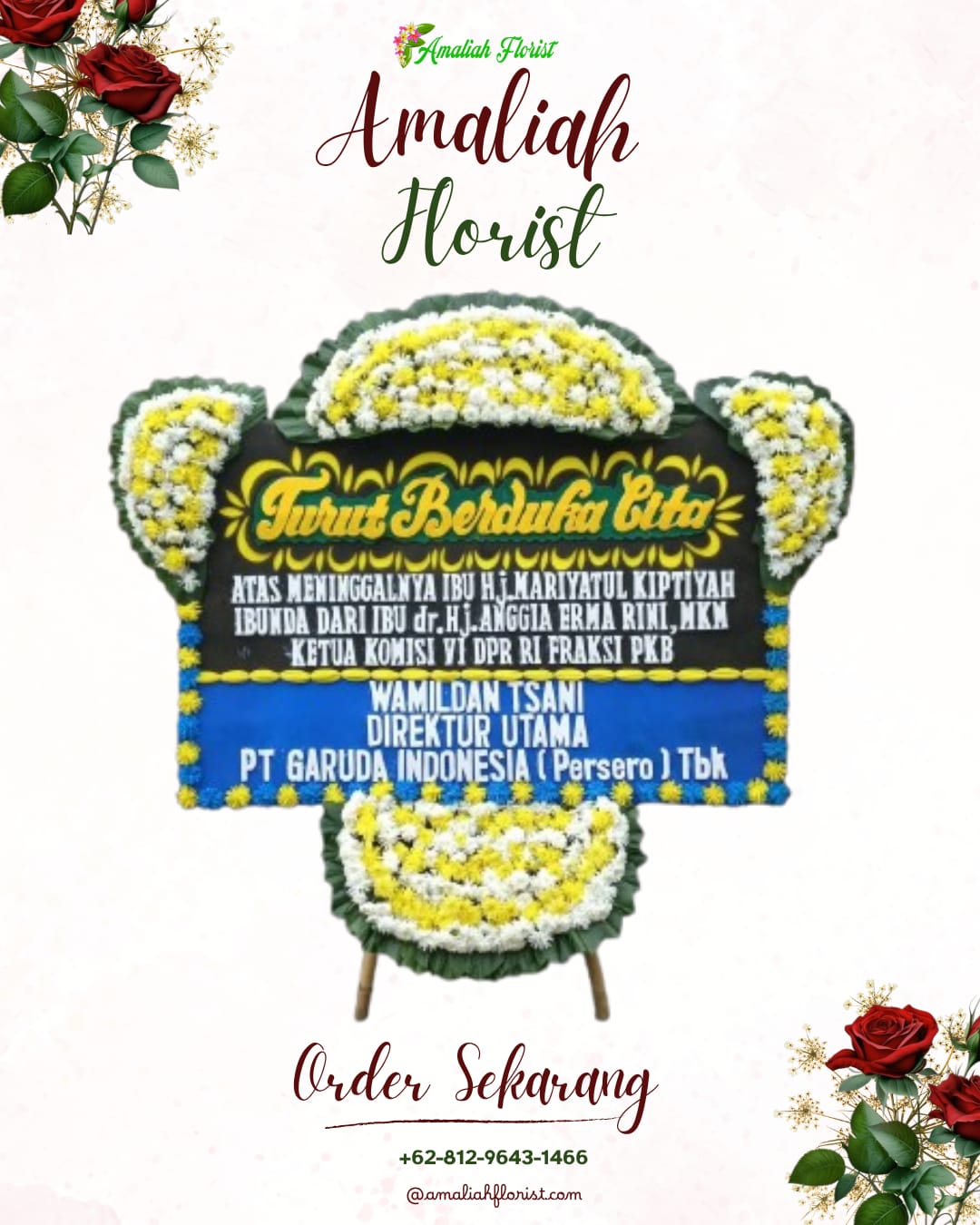 Papan Bunga Duka Garut Kota